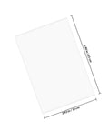 Dimensions of Strong Adhesion Sticker Labels Set With 160 White Synthetic Paper Sheets for office organization shown
