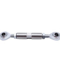 Two And A Half Inch Adjustable Tensioning Rod With Heim Joint Silver Alternator Bracket For Chevy Small Block And Big Block Engines SBC BBC 350 454 302 Center To Center Four Point Five To Six Inches Premium Stainless Steel Gearhead Favorite, stainless rod with heim joints