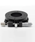Manual Precision R Axis Hollow Rotary Stage Pro Grade 360 Degree Angular Adjustment Platform with Cable Pass Through