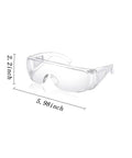 Image of 2 Pairs Dustproof And Splashproof Louvered Safety Goggles For Construction, Lab, And Chemistry Use With Wraparound Protection