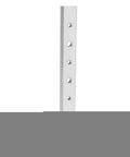 Heavy Duty Aluminum T Slot Miter Track Jig For Woodworkers, Smooth Sliding 200mm Guide System, vertical silver guide bar with mounting holes.