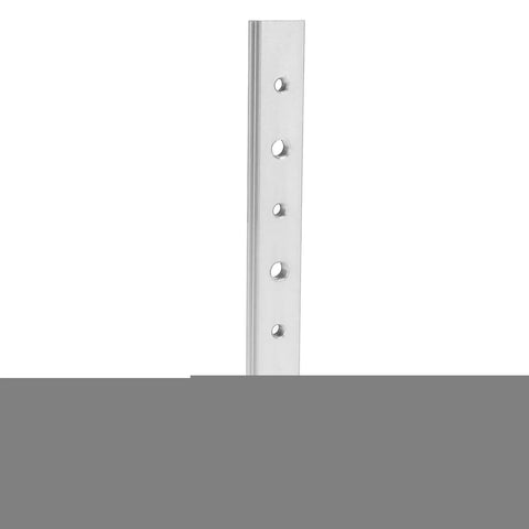 Heavy Duty Aluminum T Slot Miter Track Jig For Woodworkers, Smooth Sliding 200mm Guide System, vertical silver guide bar with mounting holes.