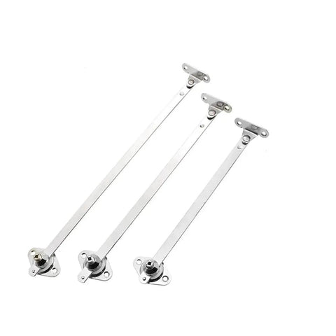 Stainless Steel Cabinet Lid Lift Up Support Hinge Strut For Cupboard Doors Heavy Duty Flap Stay Turn Down Bracket Adjustable