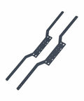Set Of 2 Aluminum RC Chassis Frame Rails For MN98 MN99S One Twelfth Scale DIY Friendly Replacement Parts Black