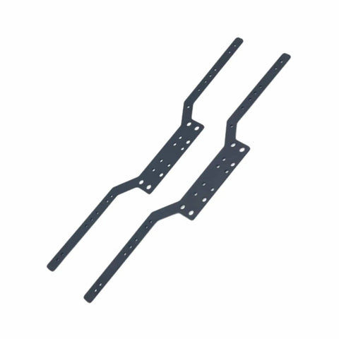 Set Of 2 Aluminum RC Chassis Frame Rails For MN98 MN99S One Twelfth Scale DIY Friendly Replacement Parts Black