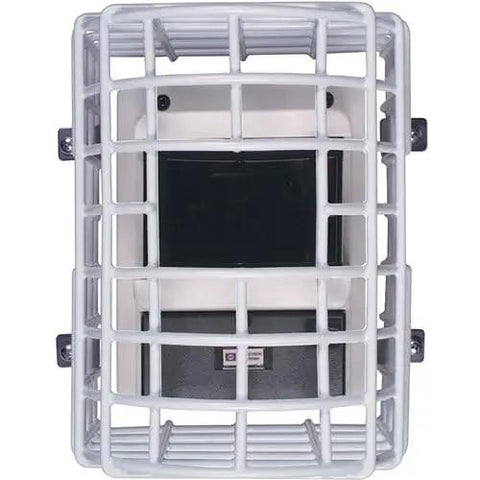 Rock Solid Heavy Duty Steel Wire Smoke Beam Guard For System Sensors DS240 And DS241, front view with coated steel wire.