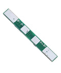 10 Pack 1S 3.7V Lithium Battery BMS Protection Board For 18650 Cells Overcharge Safety Management PCB showing connections and layout.