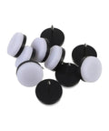 40 Pieces Nylon And Metal Furniture Glide Nail On Round Pads No Slip Floor Protectors For Wood Floors Tables Chairs Desks Cabinets