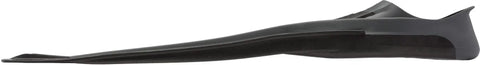 Side view of Free Frog Full Foot Pocket Fins for Scuba Diving and Snorkeling Black Size 41 to 42 showcasing improved foot fit and blade design.