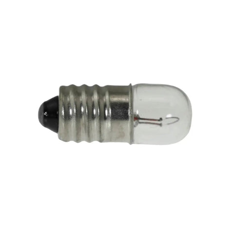 20 Pack Of Premium Quality Epic 12V 3W E10 Warm White Miniature Screw Base Light Bulbs That Handle The Grind For Circuit Testing Equipment Inspection And Socket Replacement Without Breaking A Sweat, showing detailed view of E10 bulb.