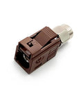 Fakra F Female To SMA Male Adapter Pair For GPS Antennas And RF Projects, Brown Fakra To SMA Connector Kit, single adapter view