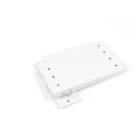 White Wall Bed Springs Mechanism Hardware Kit With Twin Hinge For Horizontal And Vertical Bed Installations base plate view