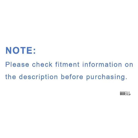 Note instructing to check fitment details of Volvo Penta Marine Starter Replacement For 4.3L 5.0L 5.7L 6.2L 7.4L 8.1L 8.2L V6 V8 Engines