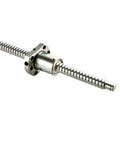 Premium Single SFU1204 Rolled C7 Ball Screw 200-1500mm with flange nut, lightweight, high precision for CNC machines.