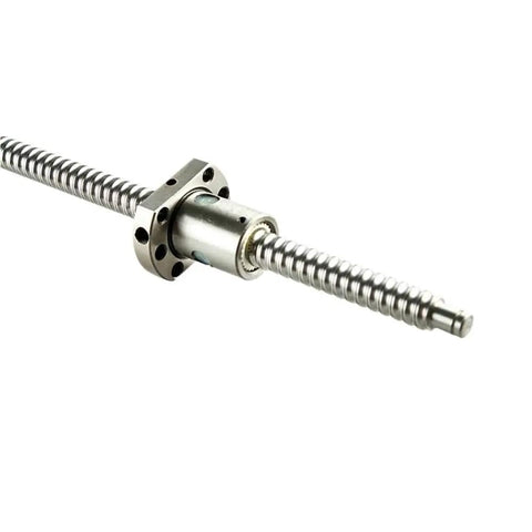 Premium Single SFU1204 Rolled C7 Ball Screw 200-1500mm with flange nut, lightweight, high precision for CNC machines.