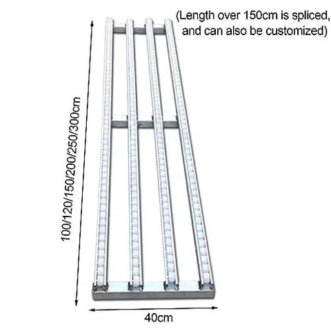 Workhorse Unpowered Conveyor Roller System For Easy Move Of Barrels, Cartons, And Beverages In Warehouses And Distribution Centers With ABS Plastic Rollers And Steel Frame In 30 40 50 Cm Widths The Ultimate DIY Factory Setup, 40cm steel frame