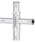 4 Way Sillcock Water Key Steel Multi Function Utility Key For Faucets Spigots Valves Emergency Water Access Tool 1 Pack
