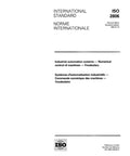 ISO 2806:1994 Industrial Automation Systems Numerical Control Of Machines Vocabulary cover page with document details.
