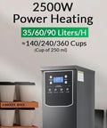 Pro Grade Commercial Stainless Steel Hot Water Boiler With Autofill And Non Drip Spigot Super Fast Heating 90 Liter Tea Coffee Dispenser heavy-duty boiler with 2500W power