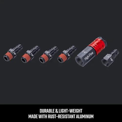 Craftsman 6-piece high-flow aluminum fittings kit with 1/4-in NPT threads