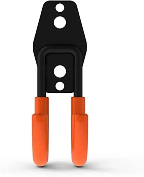 Keep Your EV Charging Cord Squared Away With This Rugged Wall Mount J Hook That Hangs Electric Vehicle Cables Up High To Dodge Rain And Dust For Stress Free Plugging Whenever You Need It. Black and orange wall mount j hook.