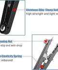 All-In-One Watch Spring Bar Removal Tool Set With Pliers And V Type Pins showing aluminum clamp, fastening nut, and spring features.