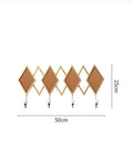 Real Deal Nordic Wrought Iron Wall Hooks For Coats And Keys Heavy Duty Build That Handles Your Daily Carry Without A Single Hassle Or Snag On Jackets, decorative diamond design.