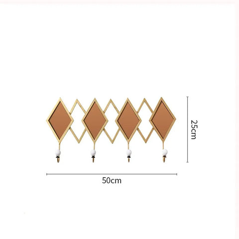 Real Deal Nordic Wrought Iron Wall Hooks For Coats And Keys Heavy Duty Build That Handles Your Daily Carry Without A Single Hassle Or Snag On Jackets, decorative diamond design.