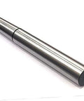 Lathe alignment test bar mandrel, side view, precision steel MT2, 180 mm length