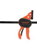EZ Hold 4 Inch Hobby Clamp With Comfort Grip Converts To Spreader 50 Lb Clamping Power For Woodworking Black And Brown
