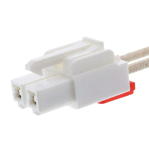 Close-up of white connector of Oven Igniter For LG Ovens Fits Models LDG LRG LSG LSS Easy Install Replacement Part