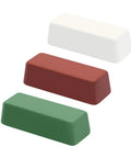 SCOTTCHEN mini buffing compounds 4 oz kit; green fine, white medium, red coarse, 3-pack