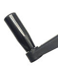 4 Inch Nylon Crank Handle For Drill Press with smooth 360-degree operation, close-up of revolving handle, black nylon material