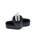 Slick Design 4 Pack M6 Thumb Screws 304 Stainless Steel Z Bar Handles With Smooth Plastic Knobs Heavy Duty Machine Bolt Locks Easy Install No Fuss Adjustment For Workshop Gear And Custom Builds Black 12MM Thread