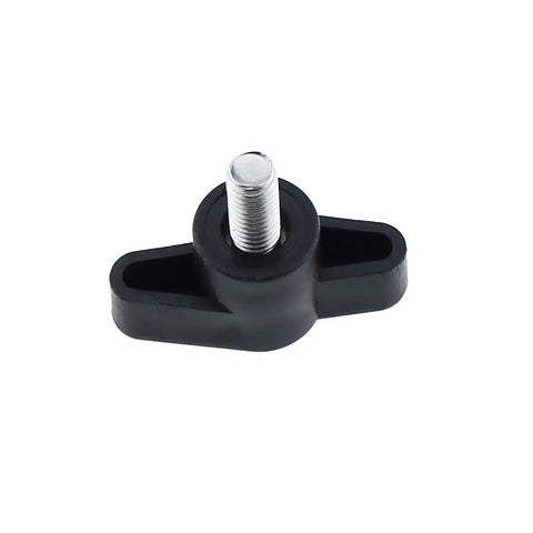 Slick Design 4 Pack M6 Thumb Screws 304 Stainless Steel Z Bar Handles With Smooth Plastic Knobs Heavy Duty Machine Bolt Locks Easy Install No Fuss Adjustment For Workshop Gear And Custom Builds Black 12MM Thread
