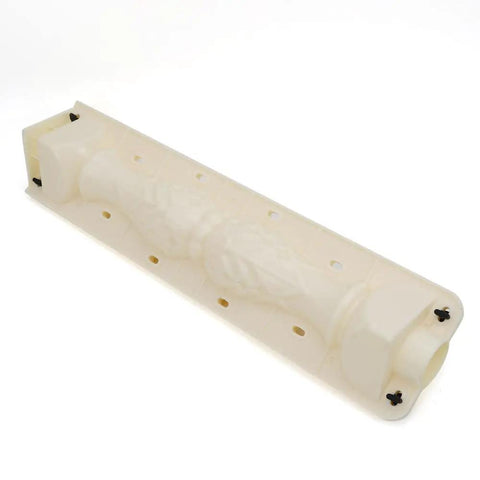 60cm Plastic Balustrade Mold Roman Column Concrete Mold Kit for DIY Cement Casting, white PVC reusable plastic mould