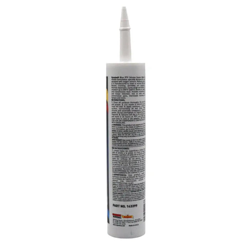 Blue RTV Silicone Gasket Maker Cartridge 300ml Single Component Formed In Place Gasketing Compound Oil And Water Resistant Remains Flexible Go To Gasket Sealant For Automotive And Machinery High Temperature - rear view