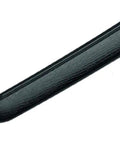Close-up of blade tip on Beefy Ultra Durable Polypropylene Wakizashi Trainer With Light Sheath Realistic Weight And Feel Faux Woodgrain Texture