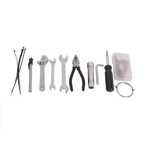 12 Piece All In One Universal Compact Repair Tool Kit for Metric Japanese Motorcycles UTVs ATVs Snowmobiles Snowbikes