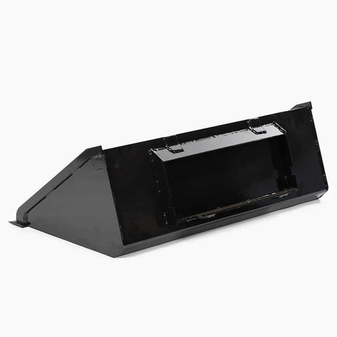 Heavy Duty 42 Inch Mini Skid Steer Dirt Bucket Attachment With Toro Style Mounting Reinforced Side Cutters Welded Cutting Edge