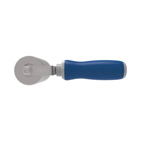 Convertible Steel Seam Roller 2 Inch Diameter 4 Inch Wide with Cushioned 5.5 Inch Grip shown on white background.