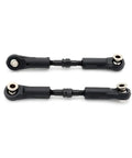 Adjustable Pull Rod Linkages For RC Cars Arm Tie Rods Universal Spare Parts Durable RC Vehicle Steering Linkages For On Road And Off Road Rigs With Easy Fit Install High Quality Materials Replacement Part For RC Enthusiasts Works With RC Models, black adjustable metal RC tie rods