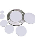 Premium PTFE Discs Pack Of 10 White Flat Round Pads For Gaskets Seals And Spacers, Teflon Washers With Heat Resistance