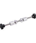 Pro Grade Bike Wheel Truing Stand With Thru Axle Adapters Aluminum Hub Repair Tool For 12mm 15mm And 20mm Front Through Axles Easy Install Universal 250mm Size For Fast No Fuss Wheel Trueing aluminum adapters with threaded rod