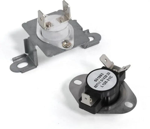 Smooth Swaps Thermal Fuse And Thermostat For Lg Dryers To Banish No Heat Blues In A Flash Straight Shot Repair Part Fits Dle5955w Models Bring Back The Warmth, showing thermal components.