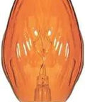 Fiesta Style 40W Amber Chandelier Bulb, Medium Base, Warm Amber Glow For Ceiling Fixtures