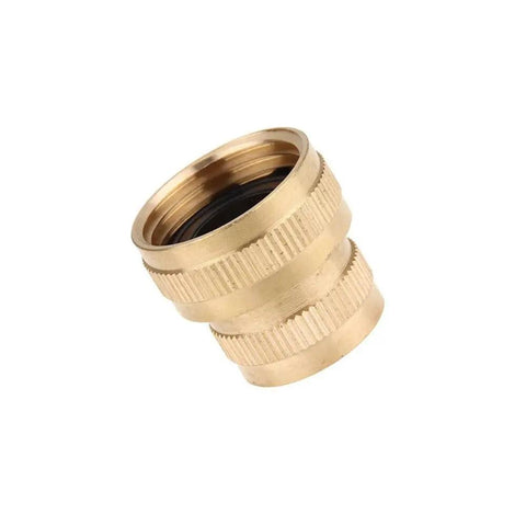 Brass Hose Adapter 3/4 FHT To 1/2 FIP Garden Hose Fitting Pack Of 200, close-up of forged copper construction