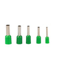 Top Notch 600 Pc Assorted Tube Terminal Ferrule Kit With 3 Vibrant Colors For Crimping 22 To 12 AWG Wire Cable Pins green ferrules