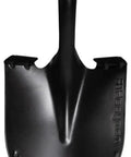 Front view of Short-Handle Digging Shovel With Heavy Duty Carbon Steel Build, showing serrated edges and ergonomic design.