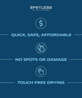 Deionized Water System For Cars, RVs, Boats, Planes And More, Spotless Wash Experience marketing text about benefits
